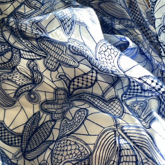 NWT Anthropologie Strapless Embroidered Gown - Picture 10 of 11